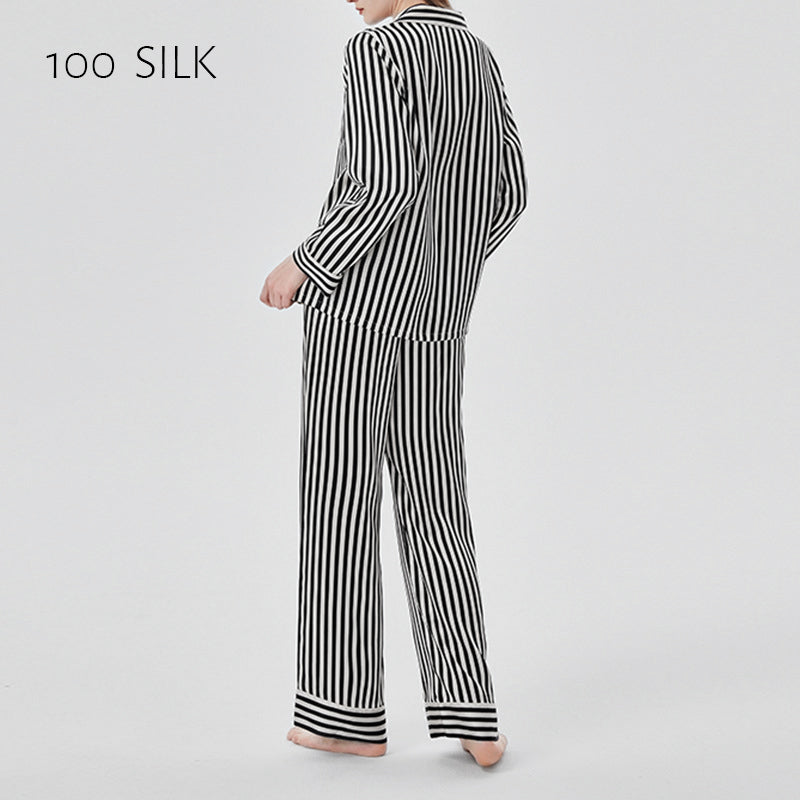 Striped Silk Pajama Set