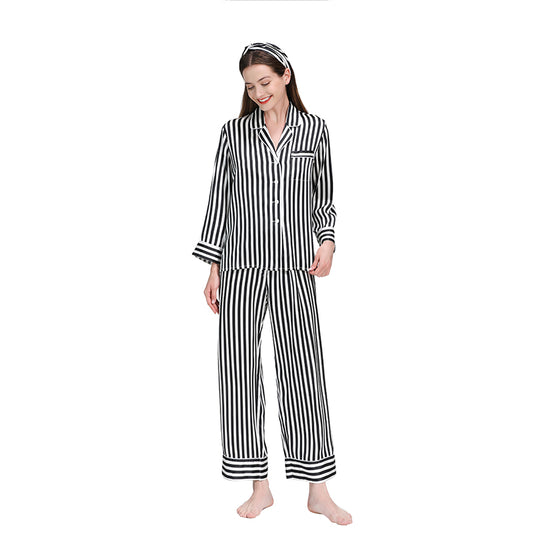 Striped Silk Pajama Set